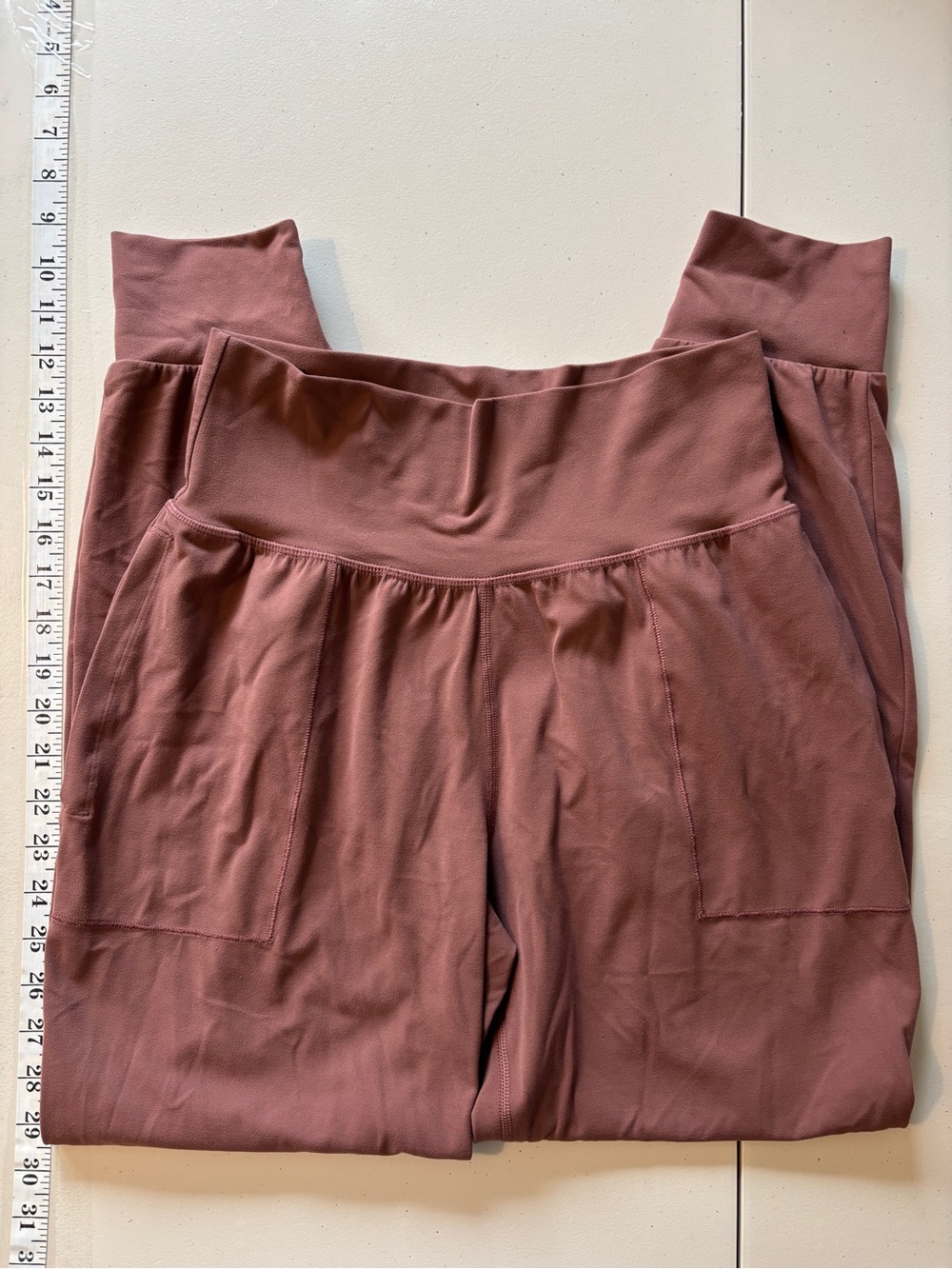 Athleta High Rise Jogger Size Small Dusty Rose Salutation PowerVita Athleisure - Picture 2 of 11